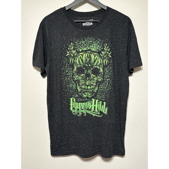 Control Other - Cypress Hill Back In Black Summer Tour 2022 Rap Tee Skull Weed Tour Shirt L